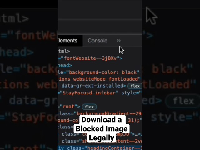 How to download a blocked image legally