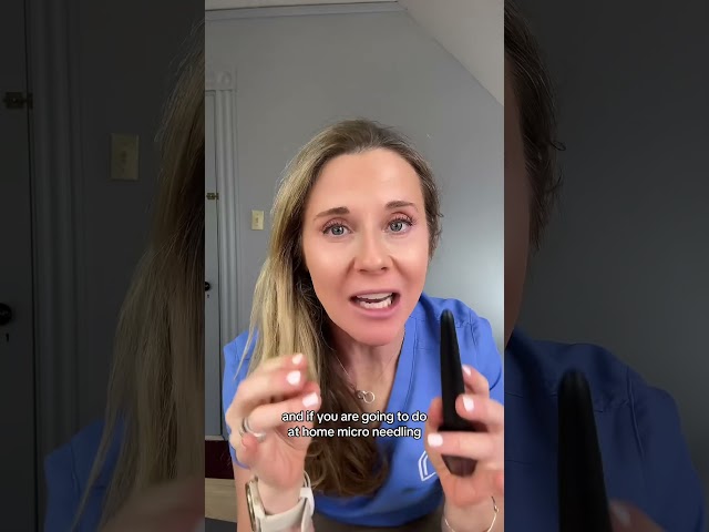 Dermatologist reacts to microneedling a banana. #shorts #microneedling