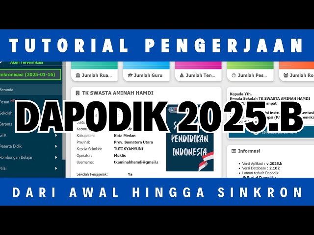 Tutorial Pengisian Dapodik 2025.b dari Awal Hingga Sinkron