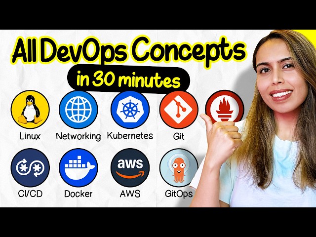 All DevOps Concepts EXPLAINED In 25 Minutes! | Vishakha Sadhwani