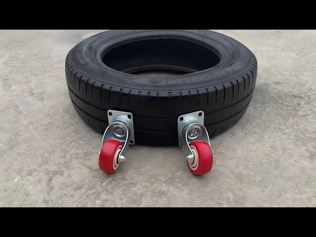 Amazing skills of a 60-year-old plumber - Recycle all old tires into useful tools.