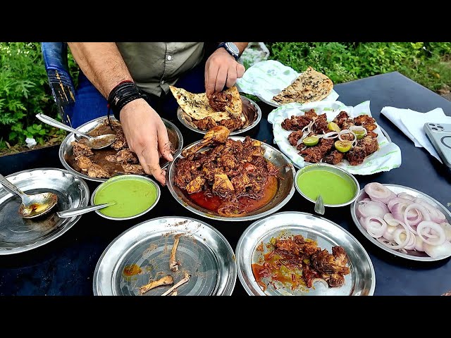 Bhanu Bhai Ka Tawa Chicken Masala Aur Deep Fry Chicken | Bhanu Chicken Jajjar Kotli | Jammu food  