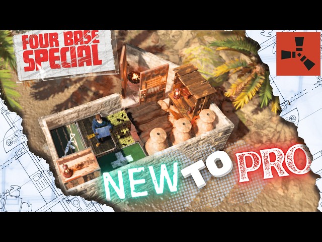 The BEST STARTER BASES for Any Rust Player - 4 Beginner to Pro 2x1 Layouts