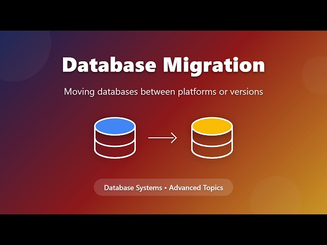 Database Migration: A Beginner's Guide to Seamless Data Transfer