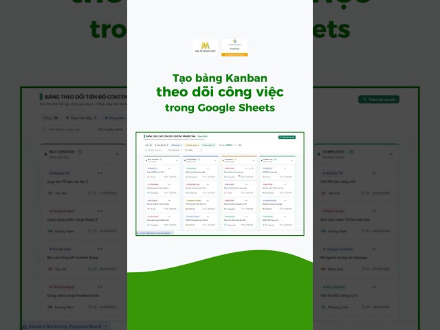 How to Create a Kanban Board Directly in Google Sheets for Task Management