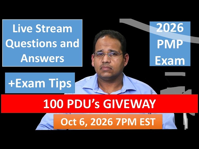 PMP 2026 Live Questions and Answers Oct 6, 2026 6PM EST