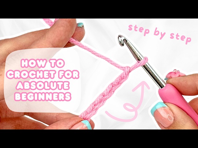 how to crochet for ABSOLUTE BEGINNERS | easy step by step tutorial 🧶part 1