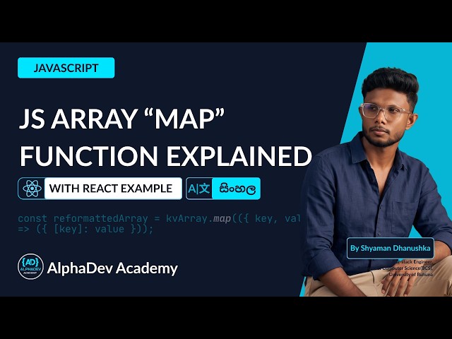 JavaScript වල Map Function එක හරියටම තේරුම් ගනිමු | Master JS Array Methods