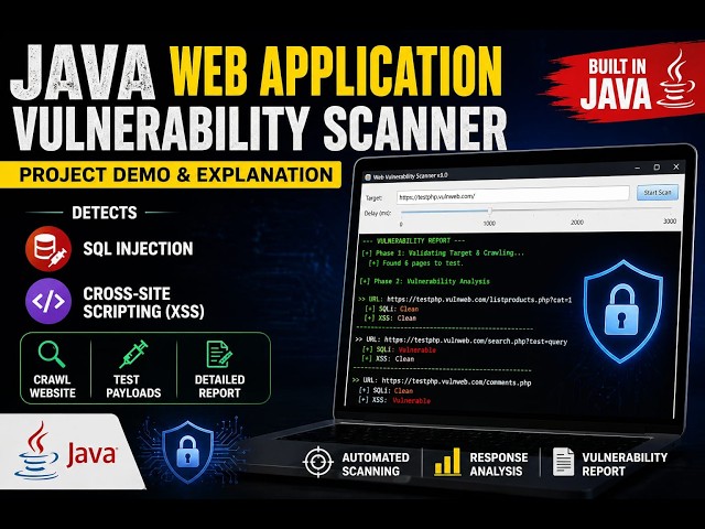 Java Web Vulnerability Scanner | Full Project Demonstration