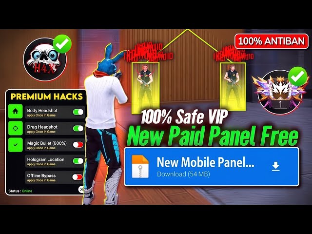 Ob54 Free Fire Panel Mobile 🔥 FF Antiban Panel | Free Fire Hack New 😈 FF Injector 2026 | FF Panel