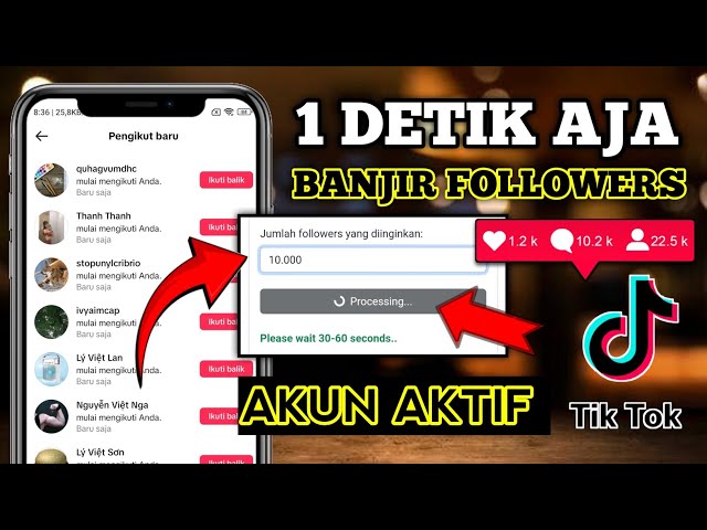 Just 1 Minute || HOW TO GET INSTANT INDONESIAN TIKTOK FOLLOWERS QUICKLY