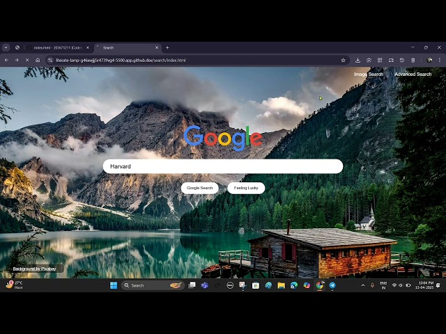 Google UI Clone using Html and CSS. @cs50