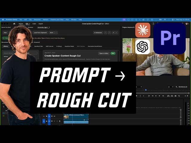 AI Builds Interview Rough Cuts From Your Instructions in Premiere Pro