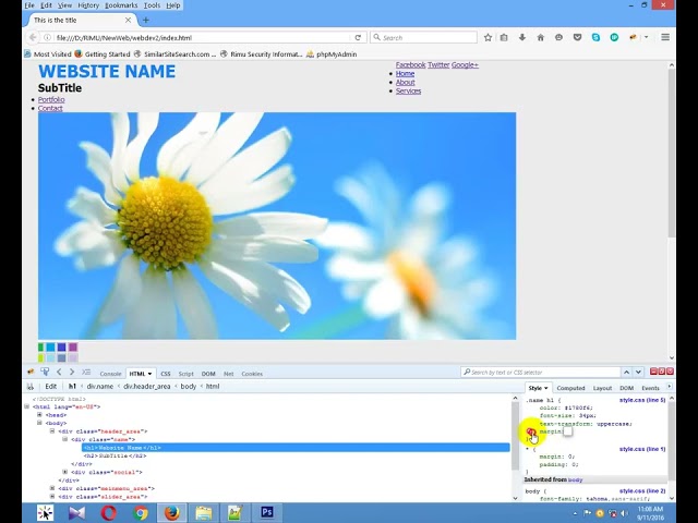 Web Development   How to style webpage by HTML & CSS 1