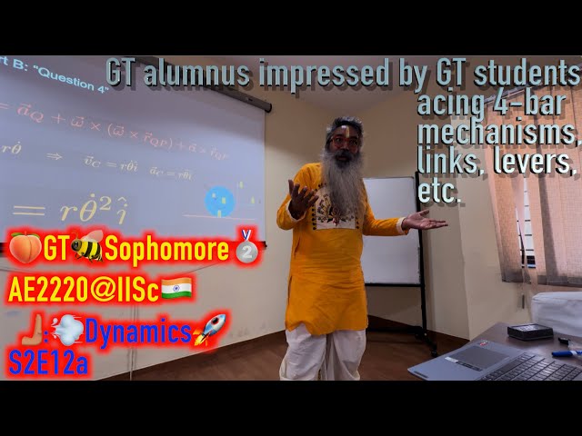 Confab#12a: 2️⃣ points fixed on a frame formulae to the rescue: 🍑GT🐝AE2220🫸🏽:💨Dynamics🚀@IISc, 2024