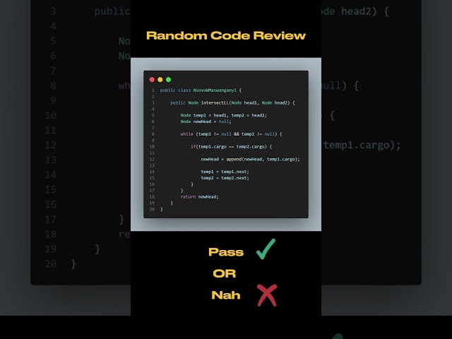 #11 Random Code Review: Does this pass your inspection or NAH?