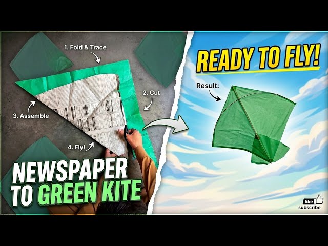 How to make a kite at home |SkyHunterPK |#kite #kitemaking #Basant 