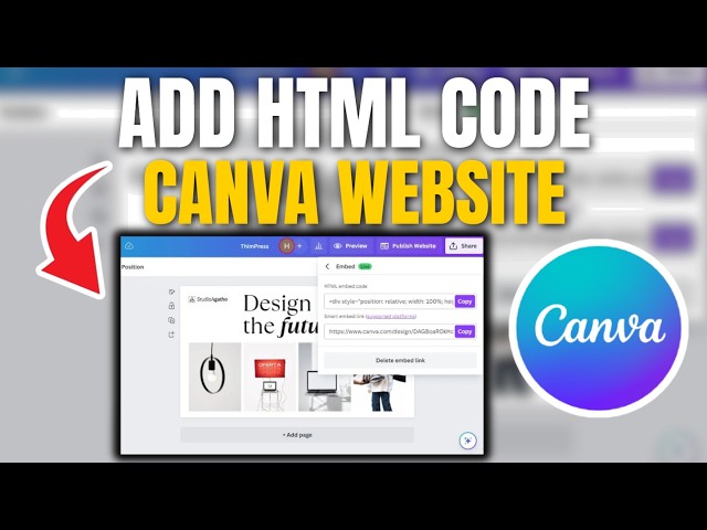 How to Add HTML Code to Canva Website (2026) | EASY
