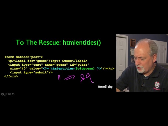 PHP Forms - HTML Injection and Validation (Part 4)