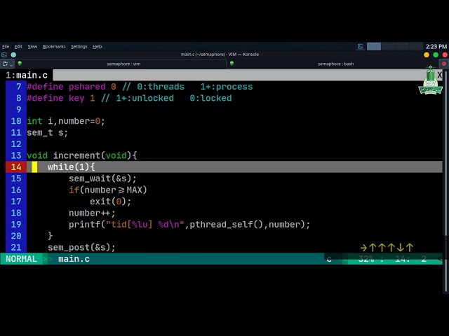 Semaphore in multi-threaded program (Deadlock)