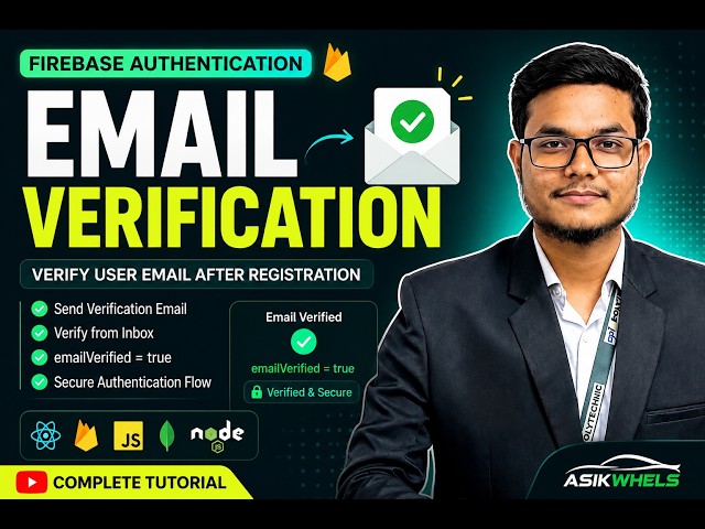 React Firebase Email Verification Tutorial | Send Verification Email After Register.