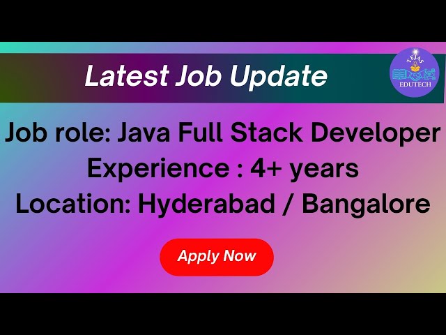 Java Full Stack Developer Openings at NGS | Hyderabad, Bangalore | Job update for 4+ yrs experienced