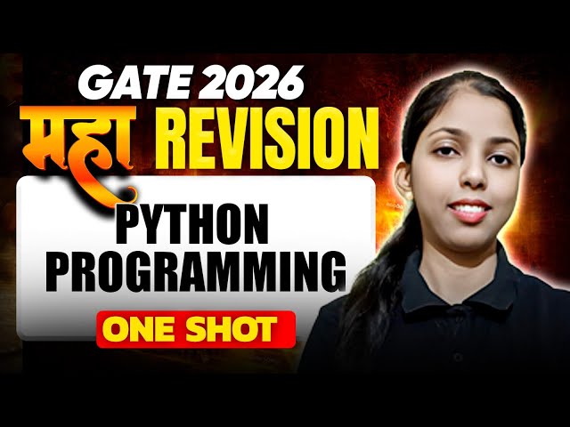 Python programming + 25 Most Expected Questions 🔥 GATE DA MAHAREVISON Session | One Shot