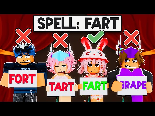 ROBLOX SPELLING BEE WITH FRIENDS 😭 (we suck)