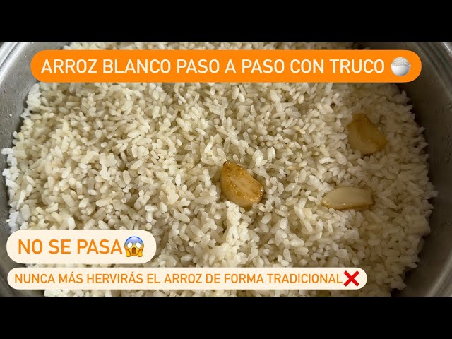 🍚ARROZ BLANCO PERFECTO PASO A PASO. Listo en 15 MINUTOS y NO SE PASA.