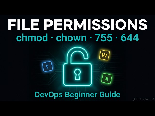 Linux File Permissions Explained | chmod & chown Full Guide | DevOps Beginners #devops #linux