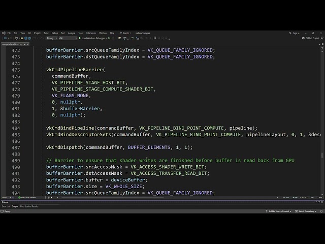 GPU Programming | Vulkan API | Compute Example PART 4 | Pipeline Barrier vkCmdPipelineBarrier()