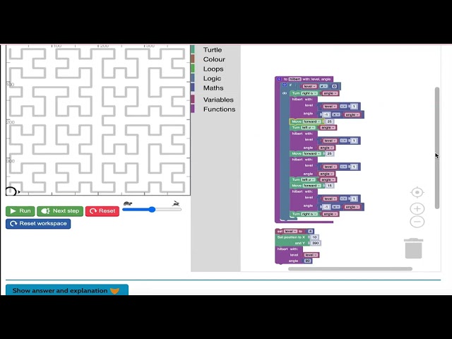 Hilbert Hiccup - UK Bebras Coding Challenges (New 2025) - Blockly - Novice