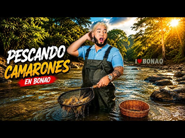 WE WENT FISHING! 🦐🌊 AXEL IS GREAT AT CATCHING SHRIMP IN THE BONAO RIVER