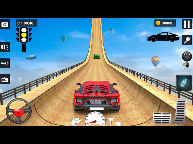 Car Lambo Dan Ramp Race new cars Game |  Crash Race Gameplay | Android Emulator | New Levels 27