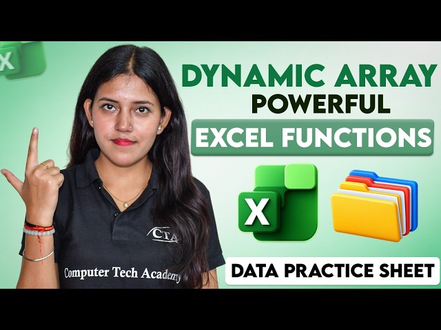Dynamic Arrays Powerful Excel Functions (Filter, Unique, Sequence, Sortby) | Computer Tech Academy
