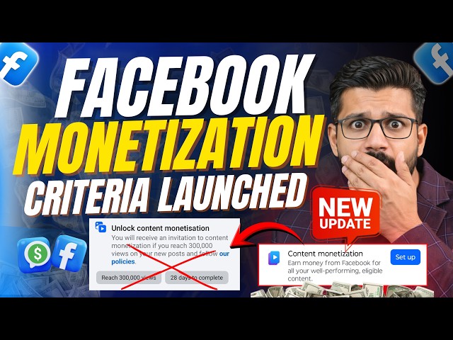 Update :- Facebook "Meta CONTENT MONETIZATION" New Eligibility Criteria 2026
