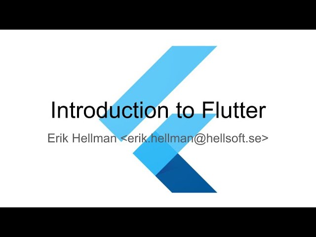 Introduction to Flutter