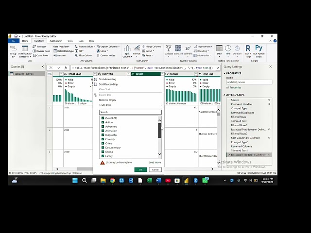 Data Cleaning in Power Query | Trim, Extract, Split & Delete | Day 36 Data Analytics Journey