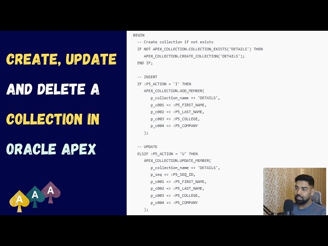 Oracle APEX Collection Explained Create and Delete