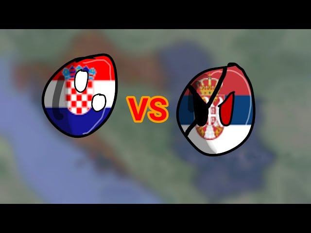SERBIA vs CROATIA | Mapping War Simulation