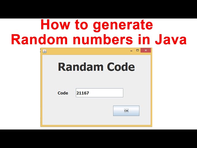 How to generate random numbers in Java