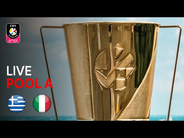 LIVE | Greece vs. Italy | CEV Enel EuroVolley 2026 | Men