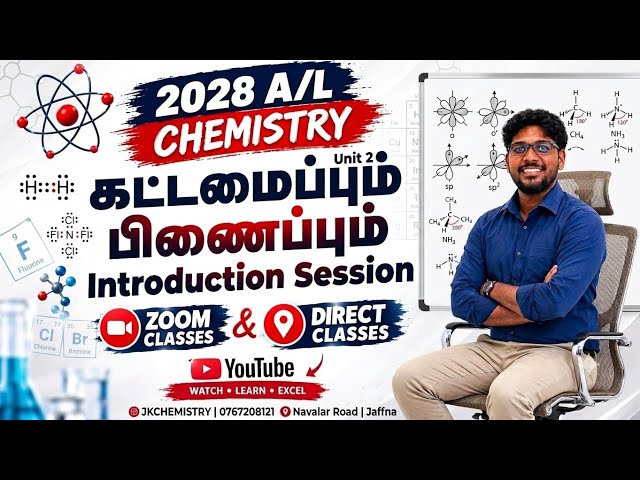 2028 A/L Chemistry | Unit 2 |Intro Session structure & Bonding|0767208121
