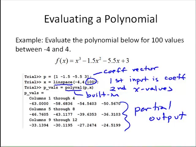 B4-3 Polynomials in MATLAB