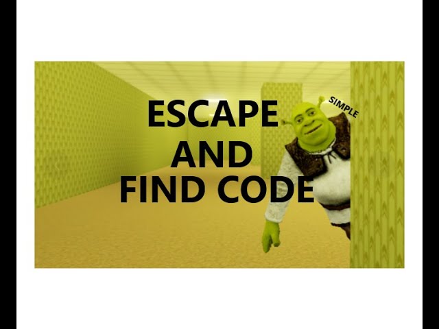 How to find code and escape (shrek in the backrooms)