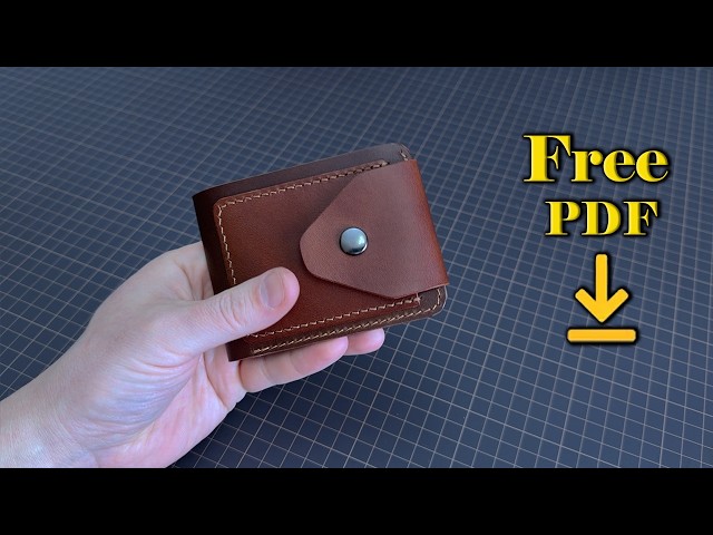 Making a Beautiful bifold Wallet with your own hands + Free PDF Pattern
