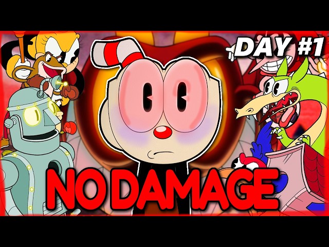 Can I Beat Cuphead WITHOUT Getting Hit? Day 1
