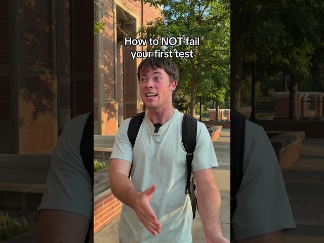 How to NOT fail your first test