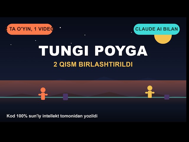 🎮 Sun'iy intellekt yordamida yaratilgan 2 ta professional o'yinni birlashtirgan montaj videosi!