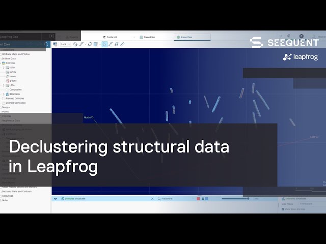 Declustering structural data in Leapfrog